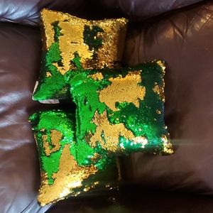 Sequin pillows